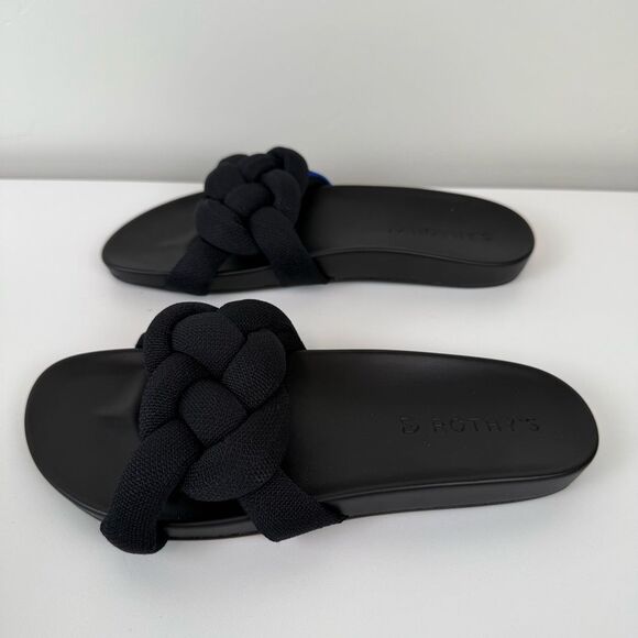 Rothy’s Black Bubble Slides Sandals Women's size 6.5 - Picture 6 of 9